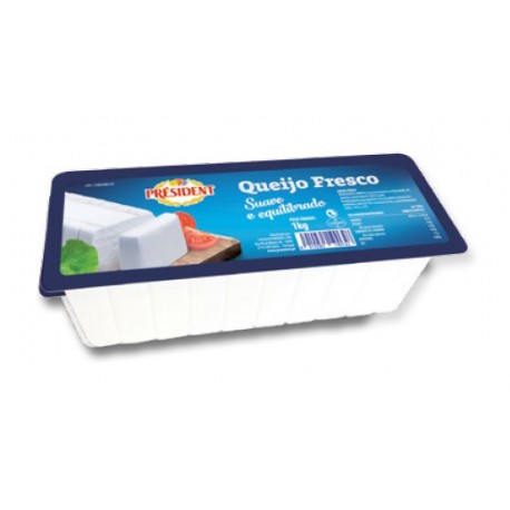 QUEIJO PRÉSIDENT FRESCO BARRA 1KG