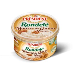 Queijo  Mousse Président Rondelé Nozes 125gr