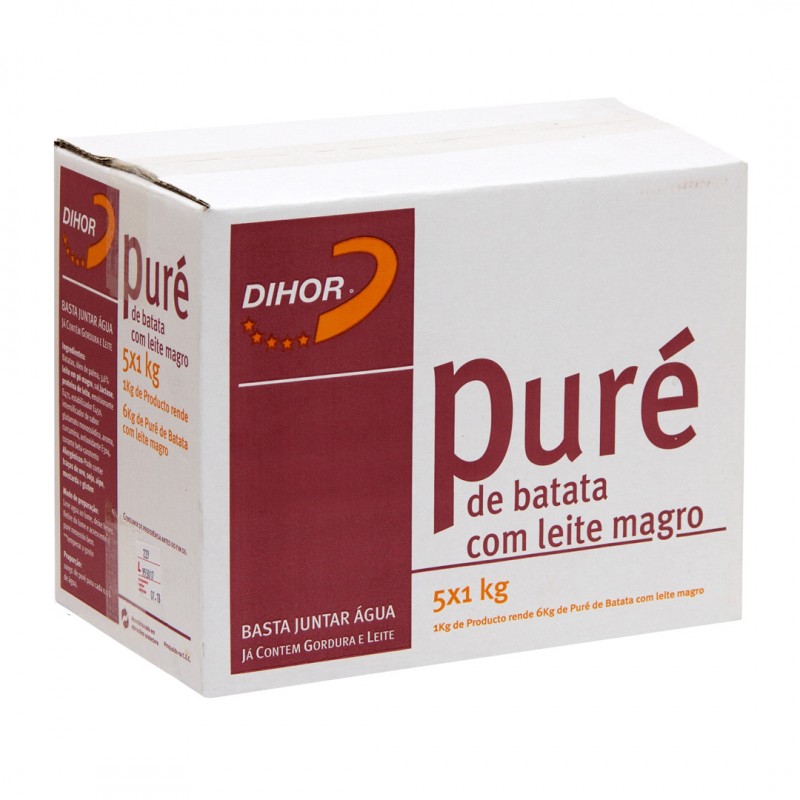PURE DE BATATA C/ LEITE DIHOR 5X1KG