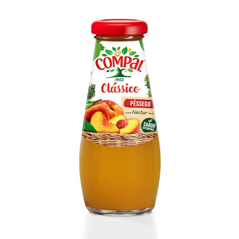 COMPAL CLASSICO FRASCO PESSEGO 15X200ML