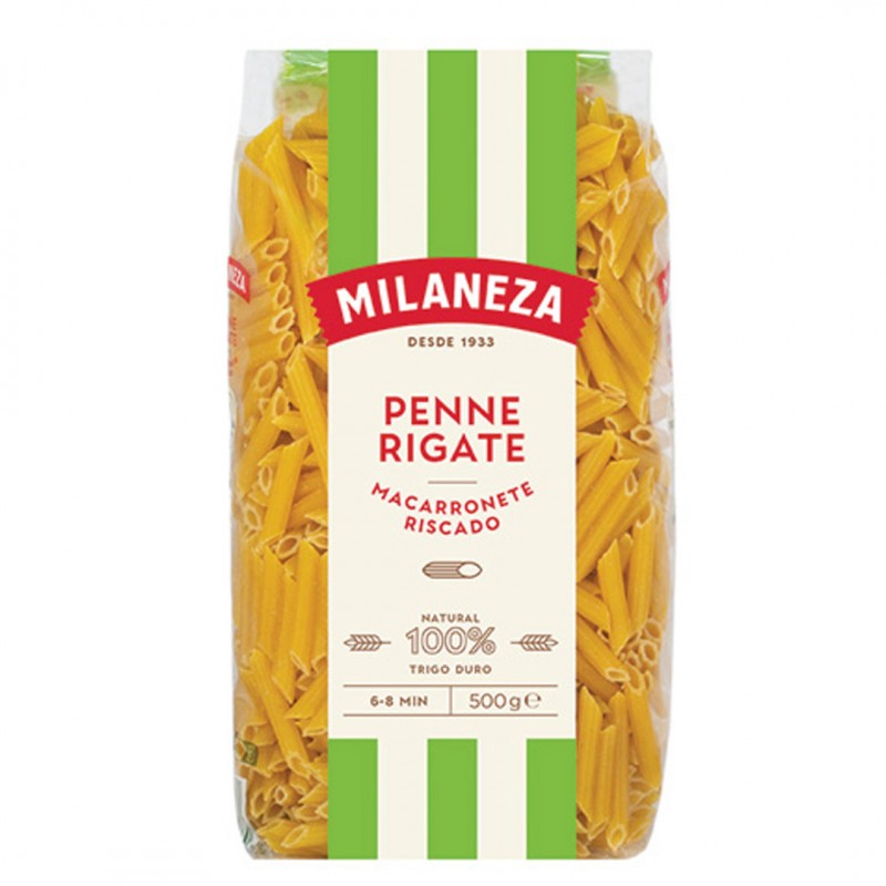 MASSA MILANEZA MACARRONETE RISCADO 18X500GR
