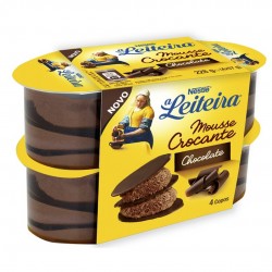 MOUSSE CROCANTE CHOCOLATE PRONTA 4X57G