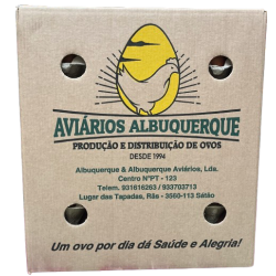 Ovos tamanho L 15 dúzias...