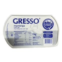 Manteiga GRESSO C/sal 1kg